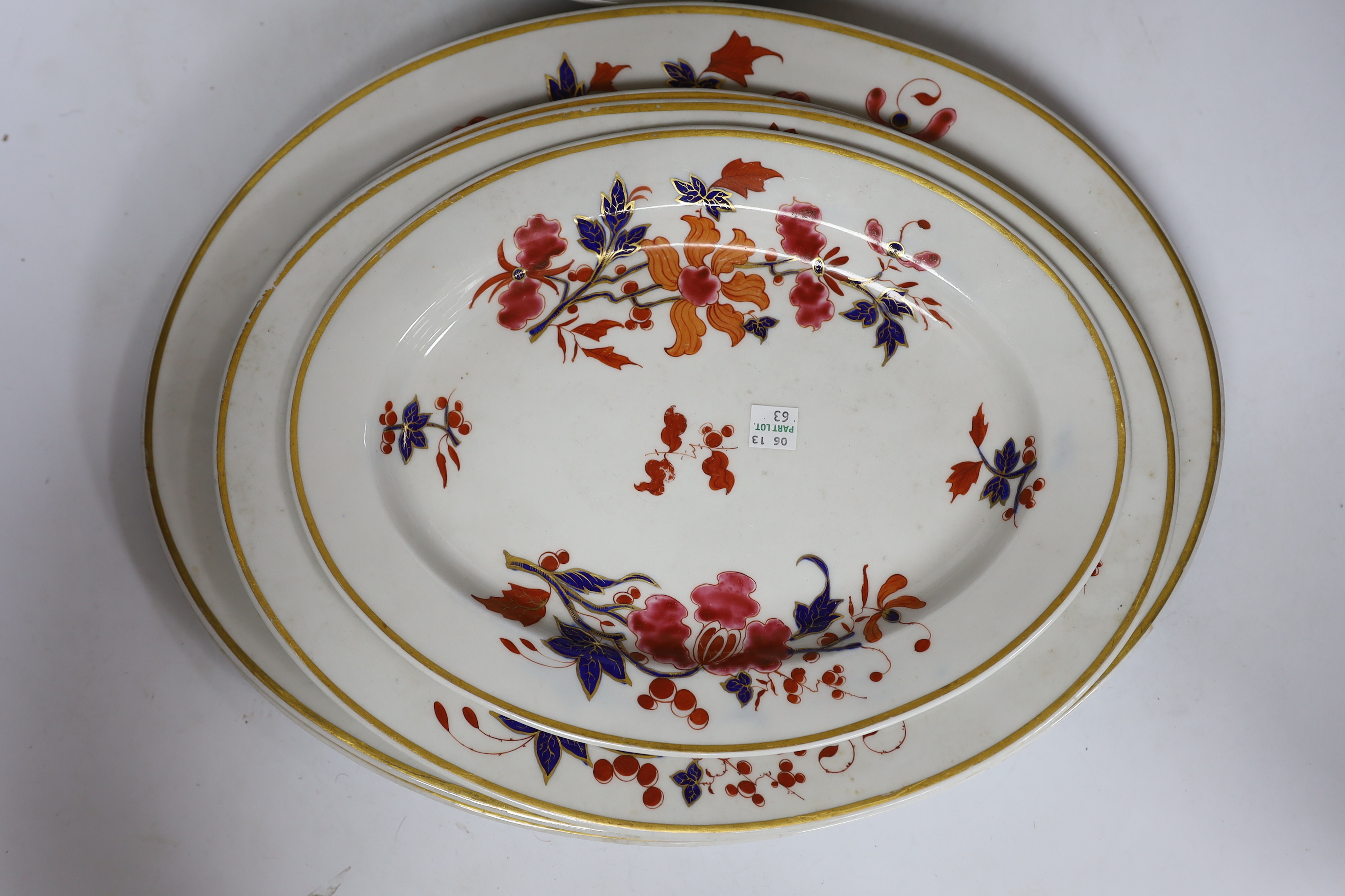 Flight, Barr & Barr Worcester part dinner service, early 19th century, comprising serving dishes, shallow bowls, etc. (13)
